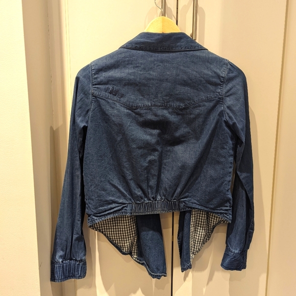 Blue Denim Moto Jacket - Picture 2 of 5